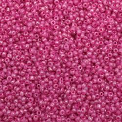 Γυάλινες χάντρες seed 2 mm ροζ Κεϋλάνη 2 -50 γραμμάρια