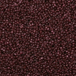 Glass Seed Beads / 2 mm /  Transparent Dark Cyclamen - 50 grams