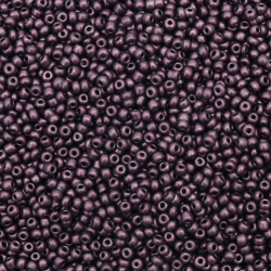 Margele de sticlă 3 mm pictat violet -50 grame