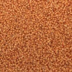 Γυάλινες χάντρες seed  2 mm. διαφανές με βασή  rainbow -50 γραμμάρια
