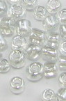 Transparent  Glass beads 3 mm pearl -50 grams