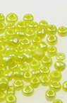 Tiny Opaque Glass Beads with a Shiny Pearl Finish, Yellow,  2 mm, 50 grams