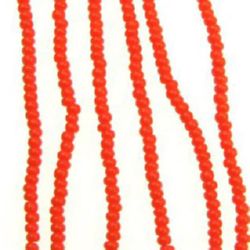 Margele de sticlă 2 mm solida portocaliu ceha -12 cravate ~ 36 grame ~ 4550 bucăți