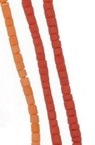 Γυάλινη ράβδος με χάντρες πάχους 2 mm ματ πορτοκαλί Αφγανιστάν - 1 σύνδεση ~ 30 cm