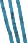 Bugle Glass Tiny Opaque Beads, Turquoise, Afghanistan, 2 mm, Strand: 30 cm