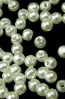 Pearls 3 mm ABS 1st quality white -50 grams ~ 9600 pieces