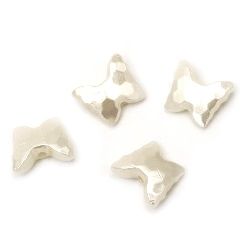 Pearl butterfly bead 15x13x6 mm hole 1.5 mm -20 grams ~ 36 pieces