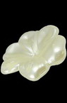 Faux Pearl Beads Flower 28x26x7 mm hole 1.5 mm white -10 pieces