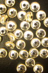 Beads metallic circle 6x3 mm color silver -20 grams ~280 pieces