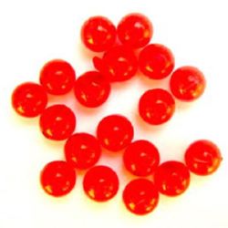 Bead crystal ball 10 mm hole 1.5 mm red -50 grams ~ 85 pieces