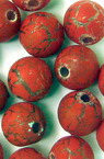 Acrylic Round Beads with Cracked Effect for Craft, Decoration and Jewelry, 10 mm, Red -50 grams