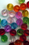 Bead crystal ball 6 mm hole 1 mm mix -50 grams ~ 400 pieces
