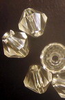 Crystal bead 12 mm transparent -50 grams ~ 70 pieces