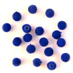 Χάντρα 6 mm μπλε -50 γραμμάρια