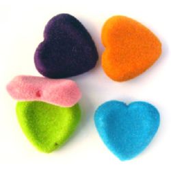 Heart with moss 3 mm MIX -50 grams