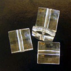 Margele forma  poligon de cristal 9x16 mm transparent-50 grame