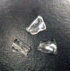 Мънисто кристал фигурка 14 мм прозрачно -50 грама
