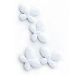 Stoc epuizat. Primeste notificare pe email cand produsul revine in stoc Fluture dens de 45 mm poliedru alb -20 grame