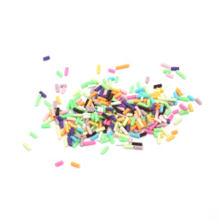 FIMO Elements for Decoration: Sticks / 0.1±10x1.5 mm /  ASSORTED Colors - 20 grams