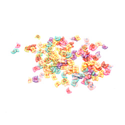 FIMO Elements for Decoration: Butterfly / 3±7x1 mm / Assorted Colors - 20 grams