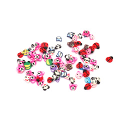FIMO Elements for Decoration: Animals / 3±7x1 mm / Assorted Colors - 20 grams