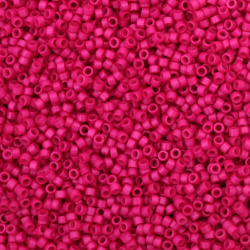 Glass Beads MIYUKI Delica Round / 2.5x1.6 mm / Hole: 0.8 mm / Solid Magenta - 10 grams ~ 790 pieces 