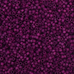 Margele de sticla 2.5x1.6 mm tip MIYUKI Delica Orificiu rotund 0.8 mm violet solid -10 grame ~790 bucati