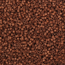 Glass Beads MIYUKI Delica Round / 2.5x1.6 mm, Hole: 0.8 mm / Color: Cappuccino - 10 grams ~ 790 pieces