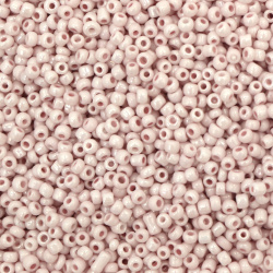 Glass Seed Beads / 3 mm / Solid Pearl Pale Pastel Purple - 20 grams ~ 660 pieces