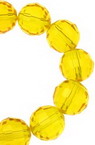 Crystal beads strand, ball form for DIY dress decoration, gifts and other craft 10 mm hole 1 mm transparent orange ~ 72 pieces