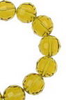 Sir Margele Cristal multifuncțional 10mm Gaură 1mm Culoare transparentă Auriu ~ 72buc