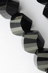 Șirag de mărgele de cristal 8x8 mm gaură 1 mm fațetată neagră ~ 72 bucăți