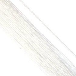 Șir de mărgele abacus cristaline 2.1x1.7 mm gaură 0.6 mm fațetate transparent culoare alb ~200 bucăți
