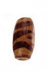 Wooden Beads, Oval with Printed Pattern 14 ~ 15x8mm, hole 3mm - 20g ~ 60pcs