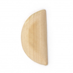 Wooden crescent for DIY Jewelry and Crafts  49x23x5 mm color wood - 5 pieces