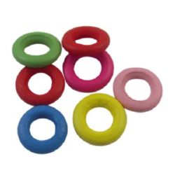Wooden ring 15x4 mm hole 7.5 mm -10 grams ~ 34 pieces