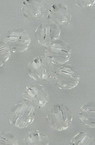 Bila de cristal margele 4 mm gaură 1 mm fațetată transparentă - 50 grame ~ 2250 bucăți