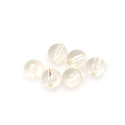 Χάντρα απομίμηση κρύσταλλο σφαίρα 10mm τρύπα 2 mm. χρυσό - 50 γραμμάρια ~ 95 τεμάχια