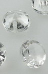 Pandantiv cristal 10x7 mm orificiu 15 mm transparent - 50 grame