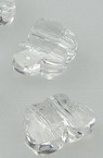 Transparent Crystal Imitation Bead for DYI Jewelry Making / Butterfly, 10x14x6 mm, Two Holes: 2 mm - 50 grams