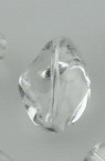 Clear Crystal Imitation Bead / Twisted Oval, 15x11x11, Hole: 1.5 mm, Transparent - 50 grams ~ 70 pieces