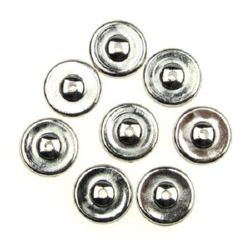 CCB Wheel Bead, 5x12 mm, Hole: 1 mm, Silver - 20 grams ~ 56 pieces