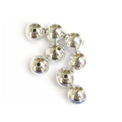CCB Ball Bead with Metal Coating for Handmade Jewelry Accessories, 12 mm -25 grams