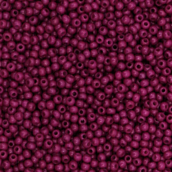 Czech Type Glass Seed Beads / 2 mm / Solid MAGENTA Color - 15 grams ~ 2050 pieces