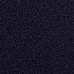Czech Type Glass Seed Beads / 2 mm / Solid Deep Violet Color - 15 grams ~ 2050 pieces