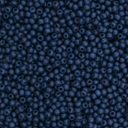 Τσέχικου τύπου γυάλινες χάντρες πάχους 2 mm σκούρο μπλε -15 γραμμάρια ~ 2050 τεμάχια