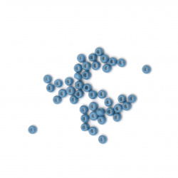 Glass beads, Czech type, 2 mm, dense blue - 15 grams, ~2050 pieces