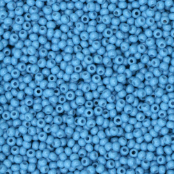 Mărgele de sticlă cehe 2 mm grosime albastru deschis -15 grame ± 2050 bucăți