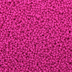 CZECH Glass Seed Beads, 2 mm, Solid Cyclamen  -15 grams ~ 2050 pieces