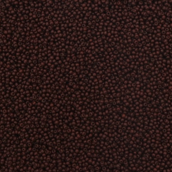 Mărgele de sticlă cehe 2 mm culoare solidă ciocolată neagră -15 grame ~ 2050 bucăți